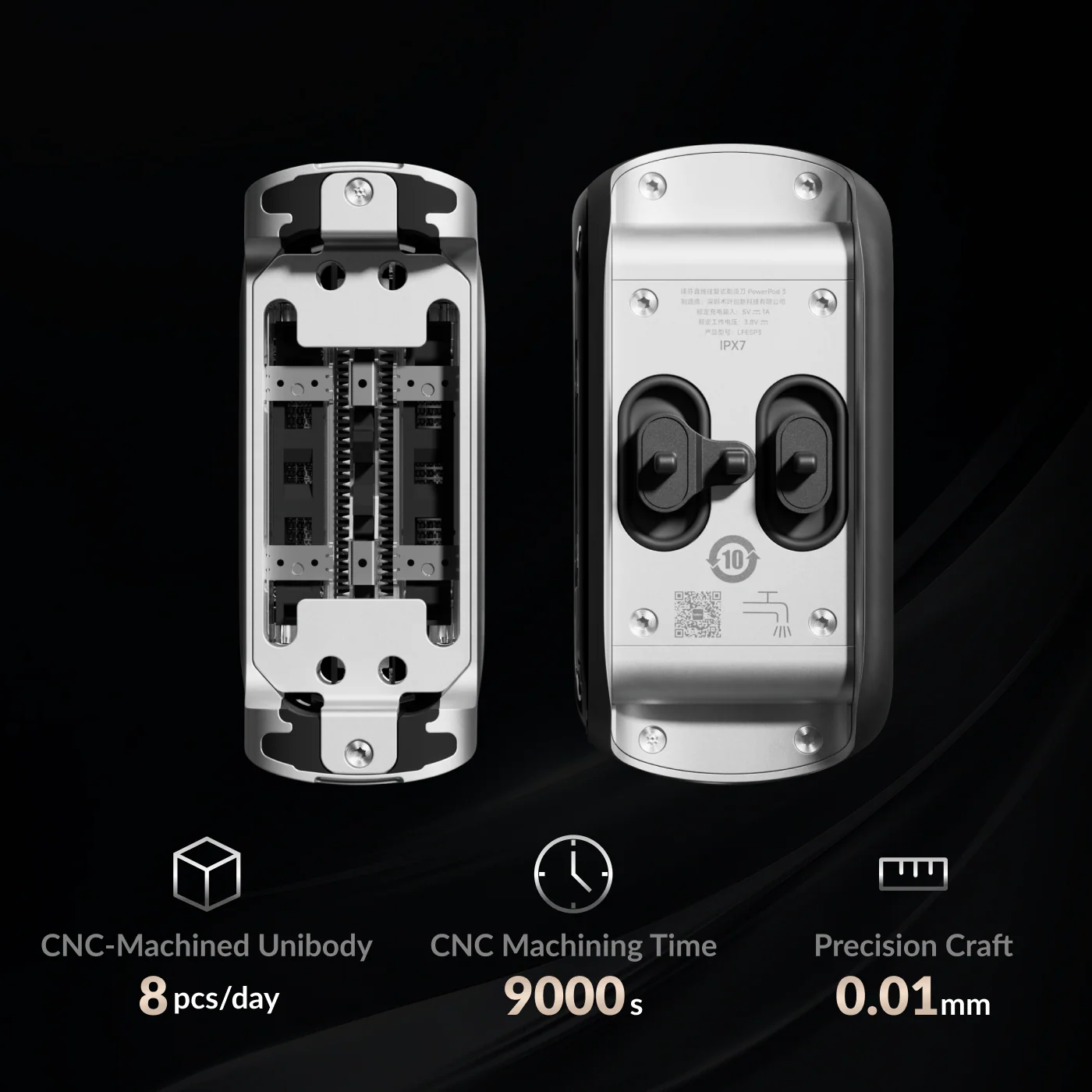 Laifen P3 Pro 3-Blade Electric Shaver with Linear Motor - Image 12