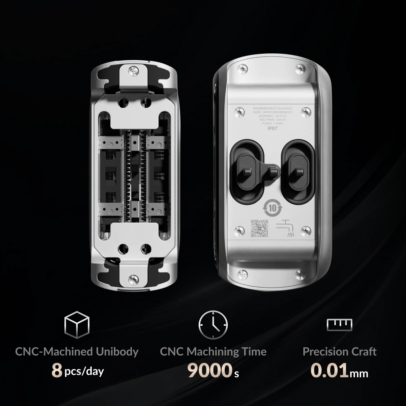 Laifen P3 Pro 3-Blade Electric Shaver with Linear Motor - Image 4