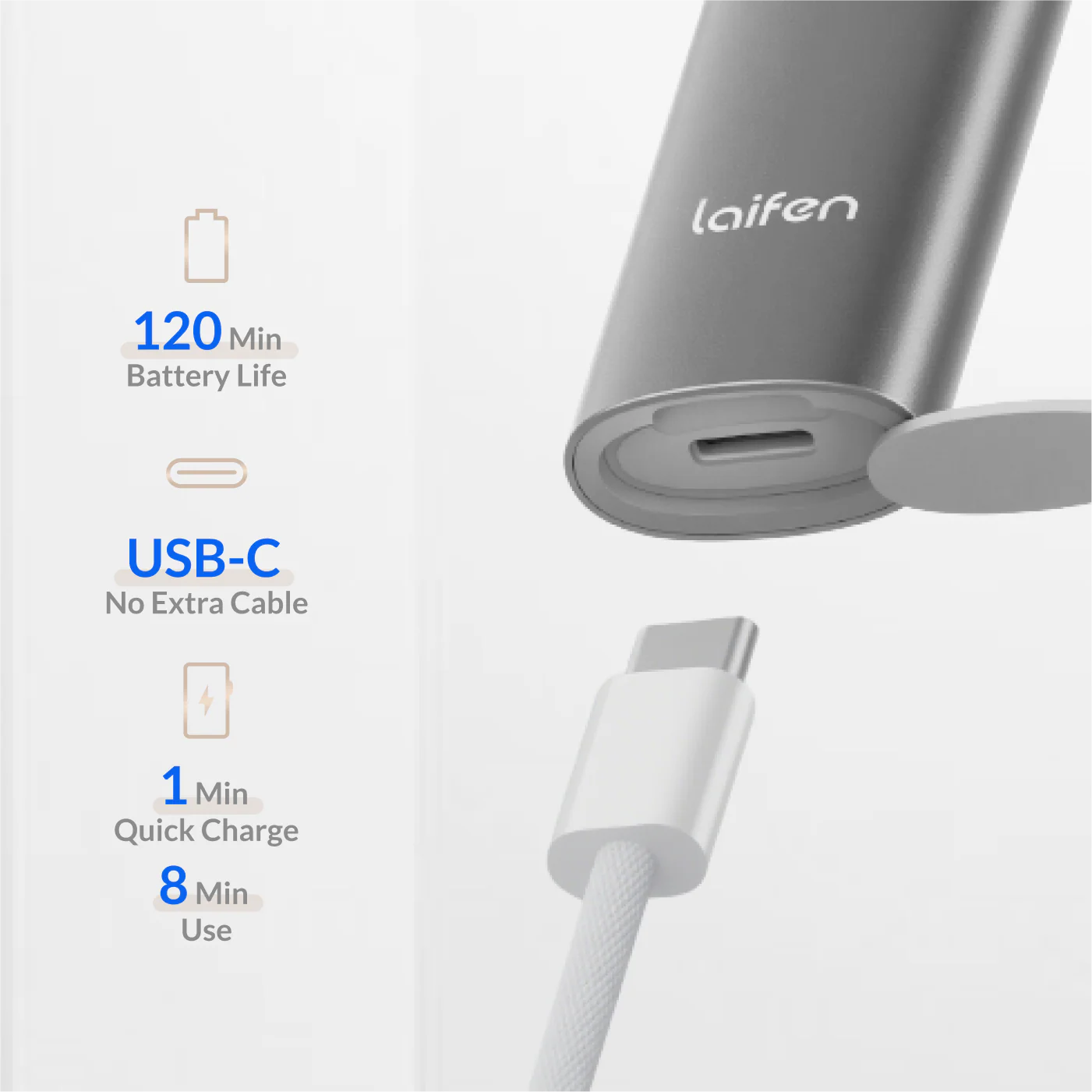 Laifen T1 Pro 1-Blade Electric Shaver with Linear Motor - Image 11