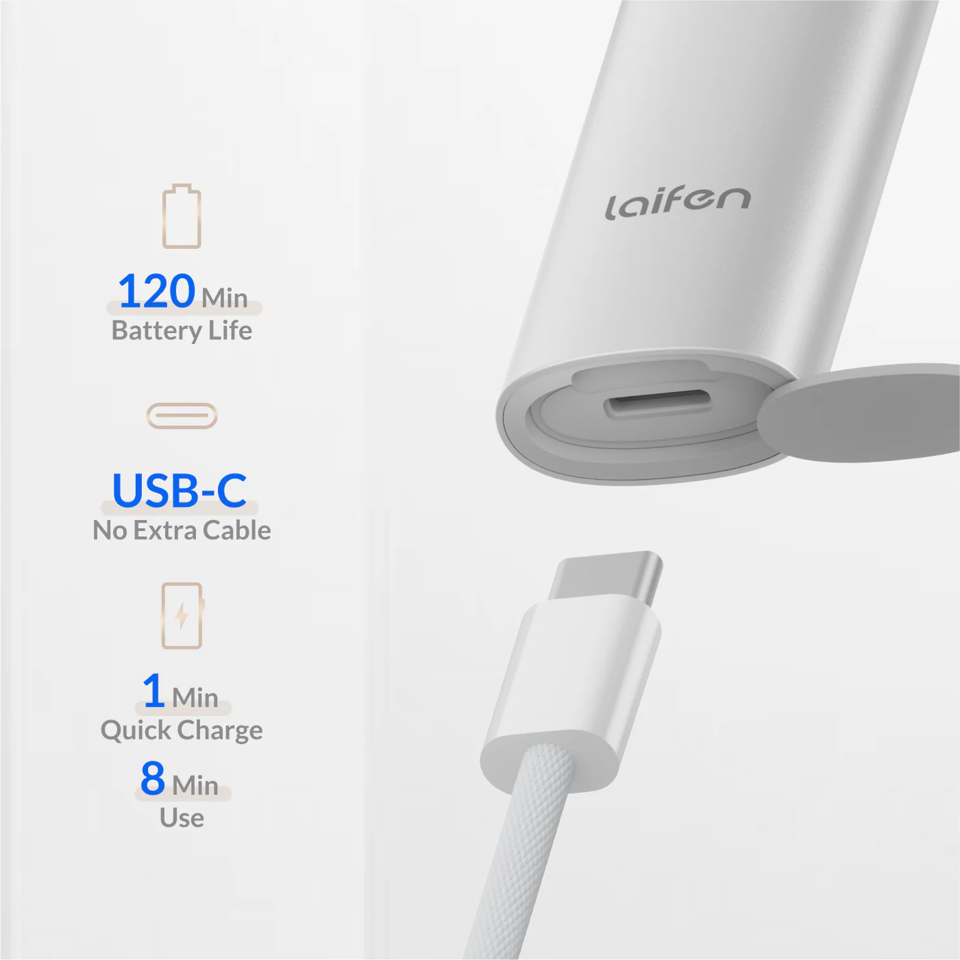 Laifen T1 Pro 1-Blade Electric Shaver with Linear Motor - Image 4