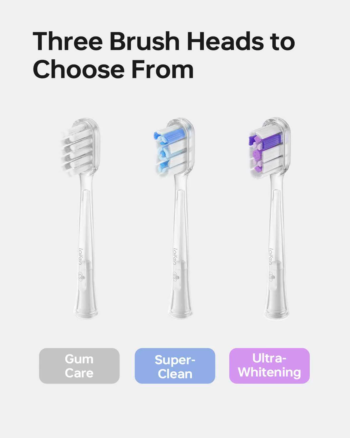 Laifen Wave toothbrush heads 6-pack - Image 4
